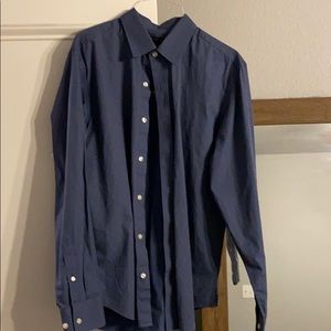 Dotted banana republic factory dress shirt - M